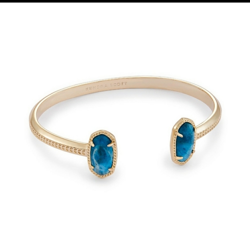 Kendra Scott Elton Gold Cuff Bracelet In APATITE - Picture 5 of 5